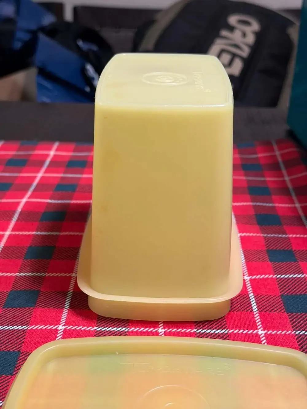 Vintage Tupperware Yellow Rectangular Storage Containers Set of 3